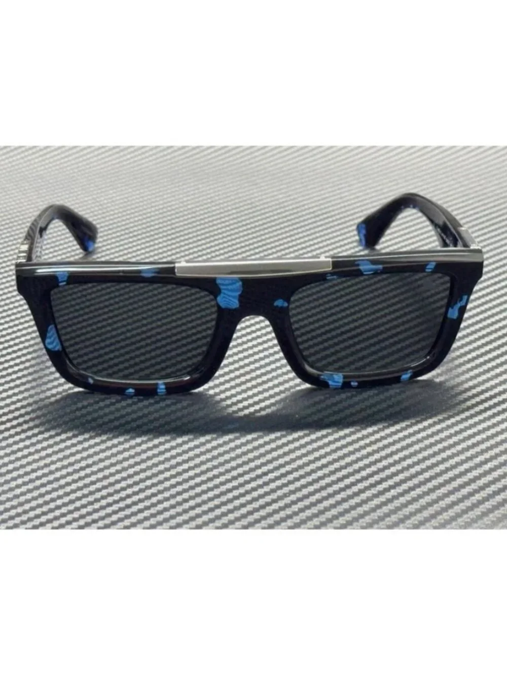 New Burberry Men Blue Havana Sunglasses 54-21-145